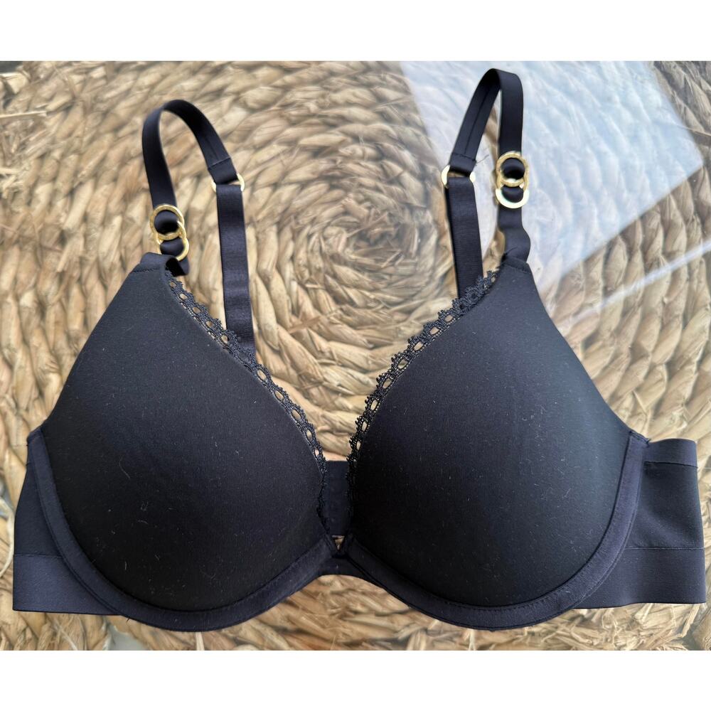Stella McCartney Black Padded Underwire Bra – Size 34B